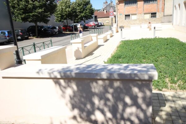 Banc pour mur de 50, aspect lisse – Image 2