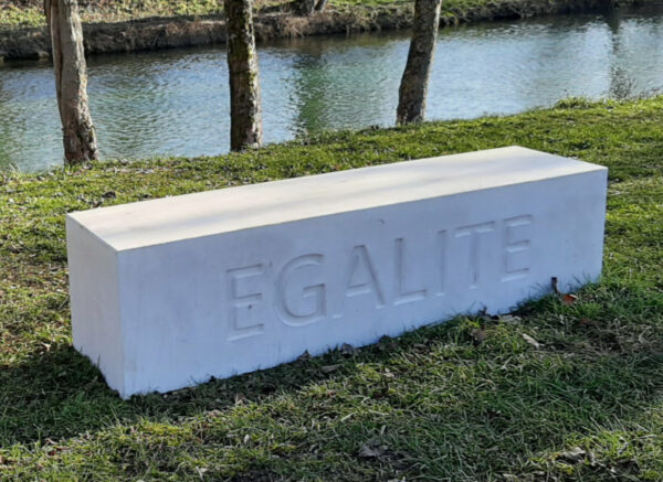 Banc plein droit, (200x50x50 cm)