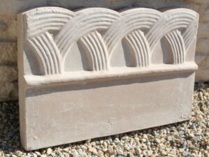 Bordure de jardin moulurée, modèle Déco