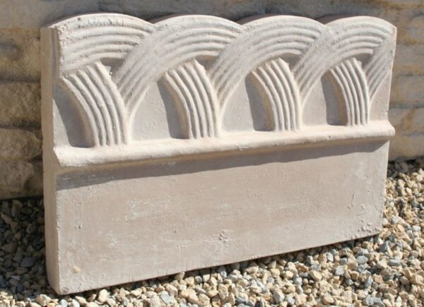 Bordure de jardin moulurée, modèle Déco