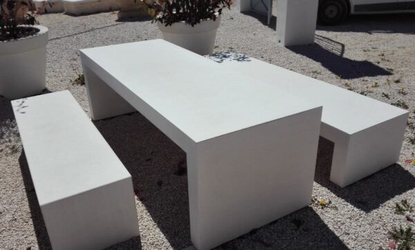table beton reconstitué
