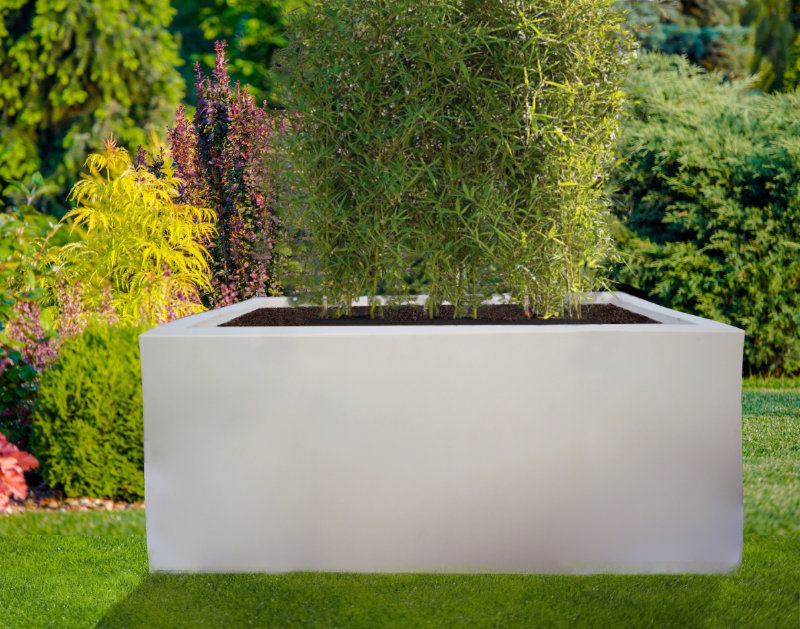 Jardinière rectangulaire sur mesure 