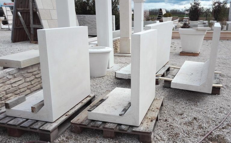 Mur de soutènement préfabriqué en béton armé, muret en L lisse