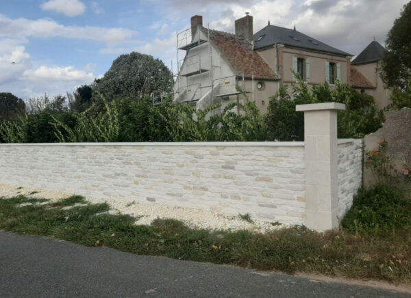 Mur de clôture aspect pierres anciennes, monobloc – Image 12