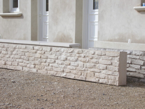 Mur de clôture aspect pierres anciennes, monobloc – Image 11