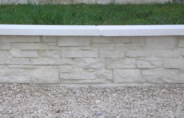 Muret de clôture aspect pierre sèche, monobloc – Image 3