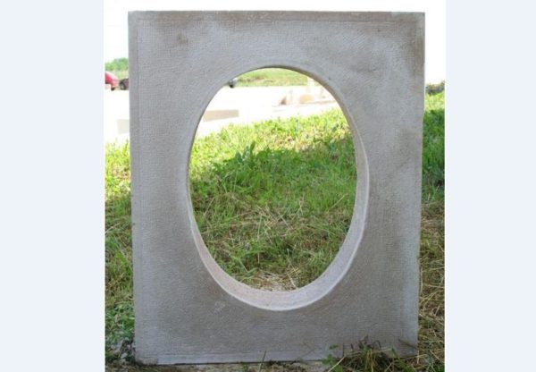 Œil-de-bœuf modèle ovale monobloc, ouverture 41 x 54