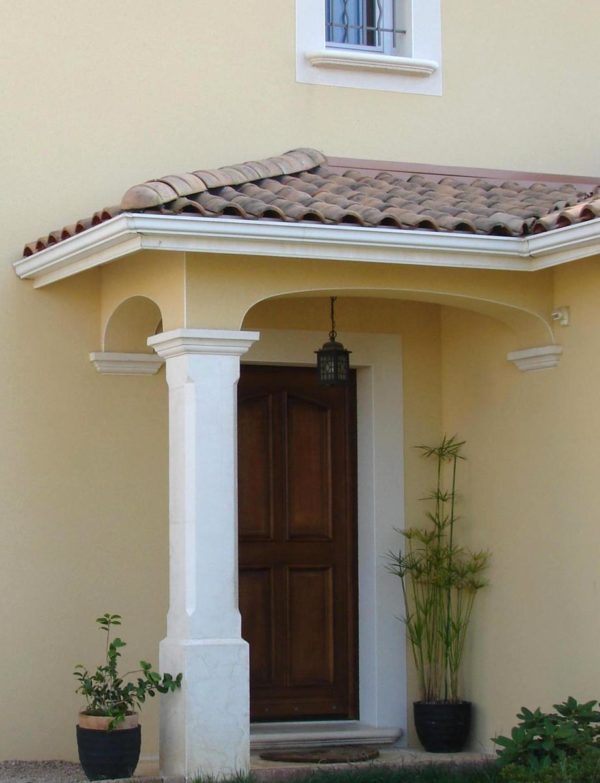 Seuil pour porte et porte-fenêtre avec isolation, provençal, profondeur 43, longueur 140 cm – Image 7