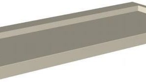 Seuil pour porte fenêtre coulissante avec rejingot de 7 cm, traditionnel, profondeur 38, longueur 160 cm