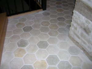 Tomette hexagonale, réplique ancienne