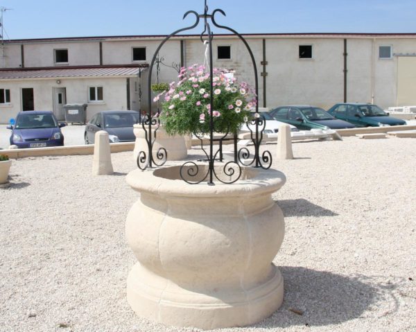 Puits de jardin en pierre reconstituée modèle 2 – Image 2