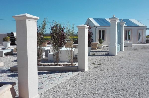 Piliers de portail et clôture 33 ciselé-bouchardé, gamme Décoration – Image 10