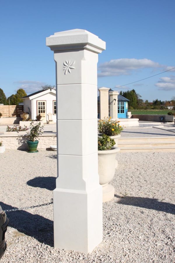 Piliers de portail lisse 40 et 50, gamme Provence, avec couronnement diamant – Image 5