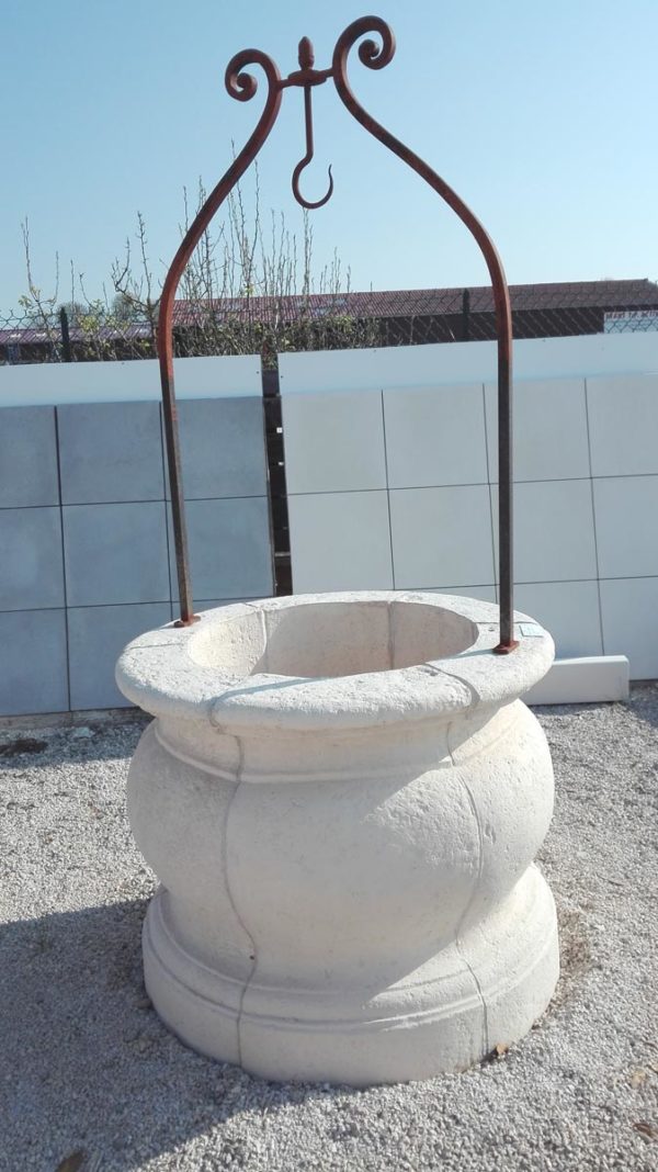 Puits de jardin en pierre reconstituée modèle 2 – Image 7