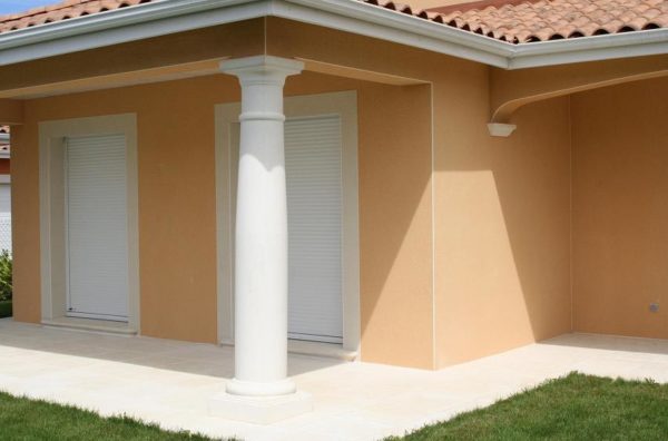 Seuil pour porte et porte-fenêtre avec isolation, provençal, profondeur 43, longueur 140 cm – Image 8