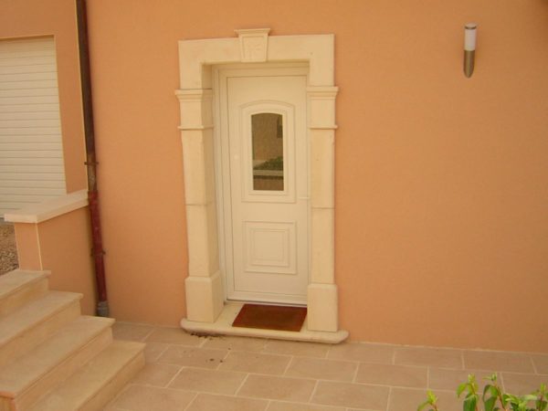 Seuil pour porte et porte-fenêtre avec isolation, provençal, profondeur 43, longueur 140 cm – Image 9