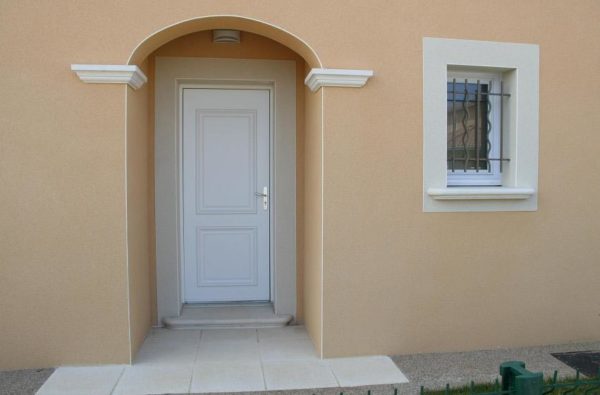 Seuil pour porte et porte-fenêtre avec isolation, provençal, profondeur 43,  longueur 60 cm 