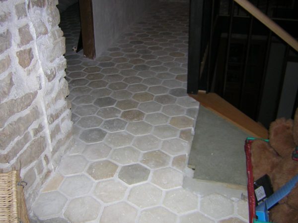 Tomette hexagonale, réplique ancienne, avec losange – Image 2