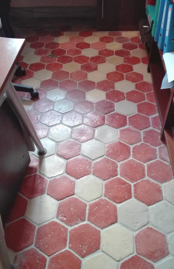 Tomette hexagonale, réplique ancienne, avec losange – Image 10
