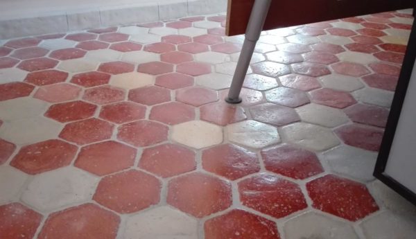Tomette hexagonale, réplique ancienne, avec losange – Image 12