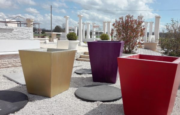 Dalle de jardin ronde, pas japonais, aspect béton désactivé, diamètre 120 cm – Image 3