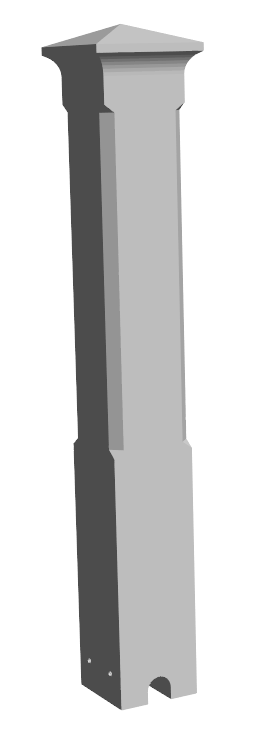U.3-pilier 33×33