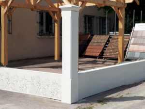 Pilier de portail et clôture 25, lisse, gamme Décoration