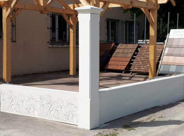 Pilier de portail et clôture 25, lisse, gamme Décoration
